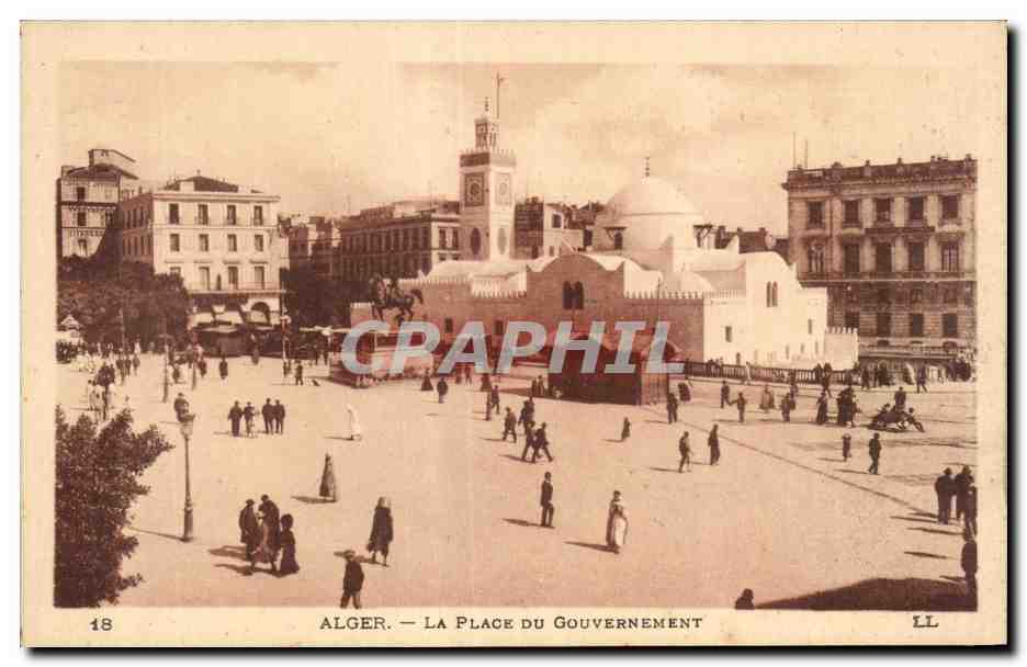 CPA Algerie ALGER LA PLACE DU GOUVERNEMENT
