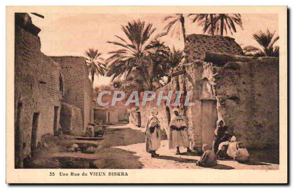 CPA Algerie Une Rue du VIEUX BISKRA