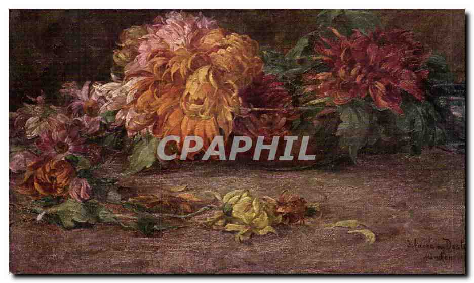 CPA Fantaisie Fleurs - Recto