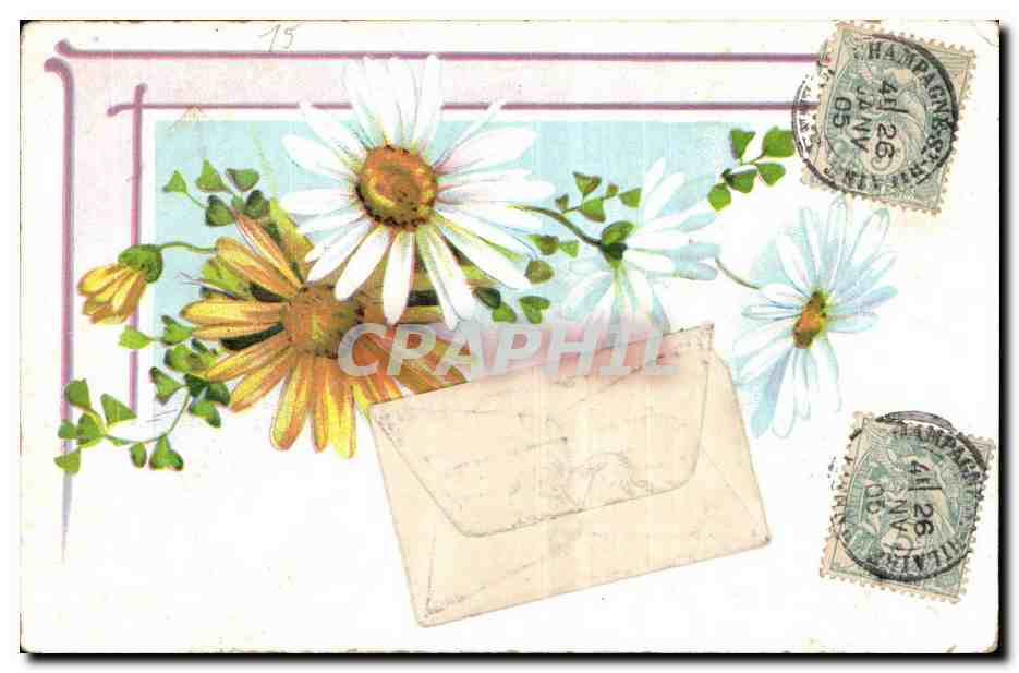 CPA Fantaisie Fleurs 