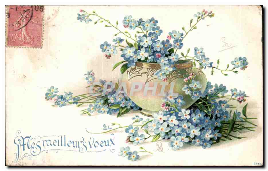 CPA Fantaisie Fleurs 