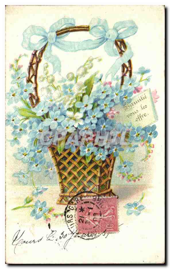 CPA Fantaisie Fleurs 