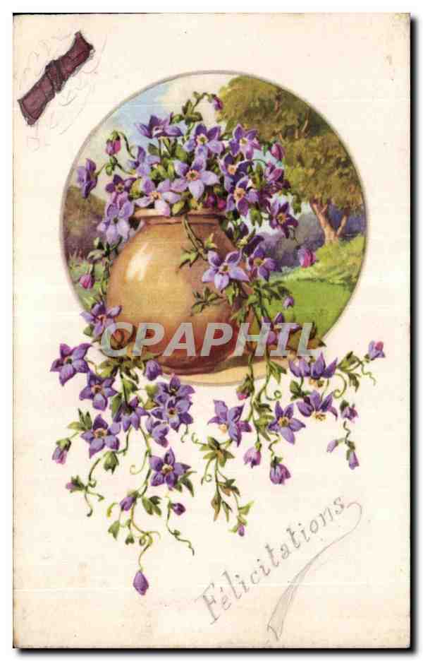 CPA Fantaisie Fleurs 