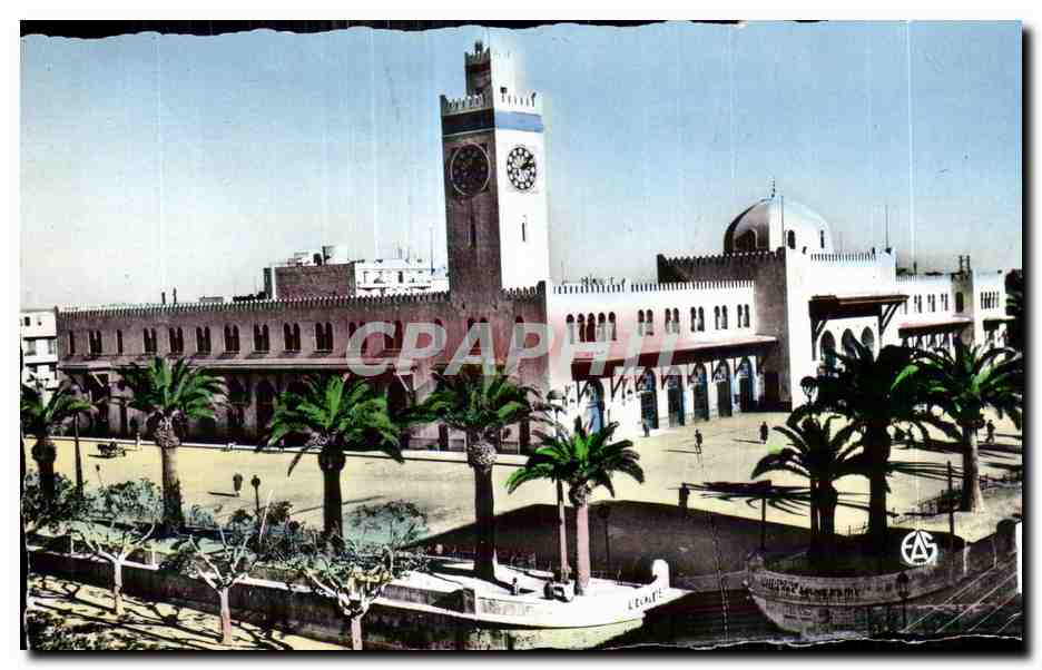 CPA Algerie ORAN - La Gare C F A 