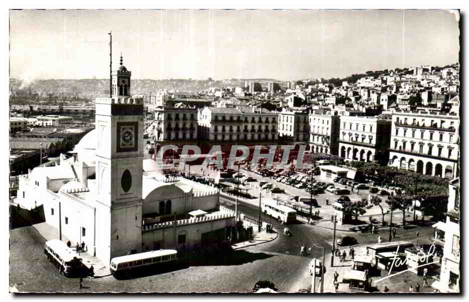 CPA Algerie ALGER -Place du Gouvernement Mosquee Djemaa Djedid 