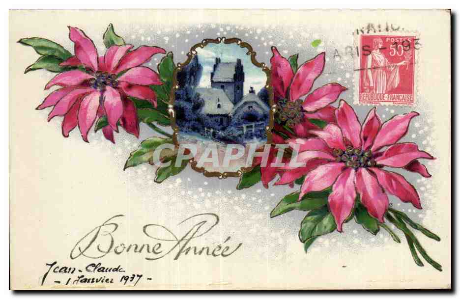 CPA Fantaisie Fleur Bonne Fete