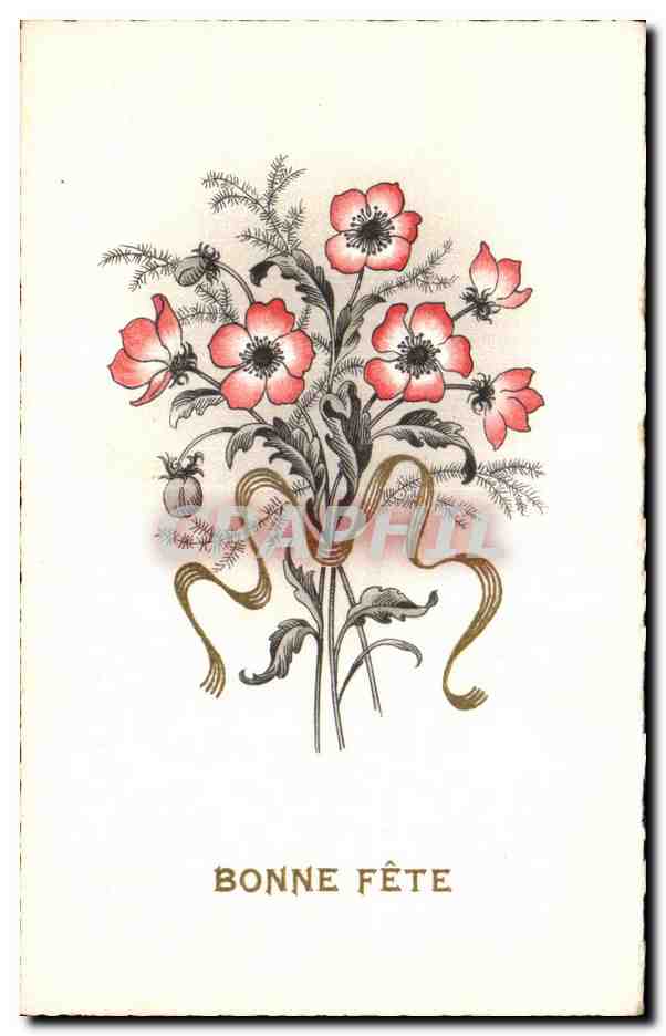 CPA Fantaisie Fleur Bonne Fete