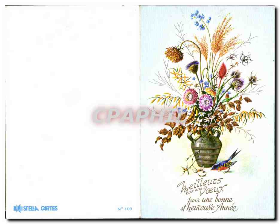 CPA Fantaisie Fleur