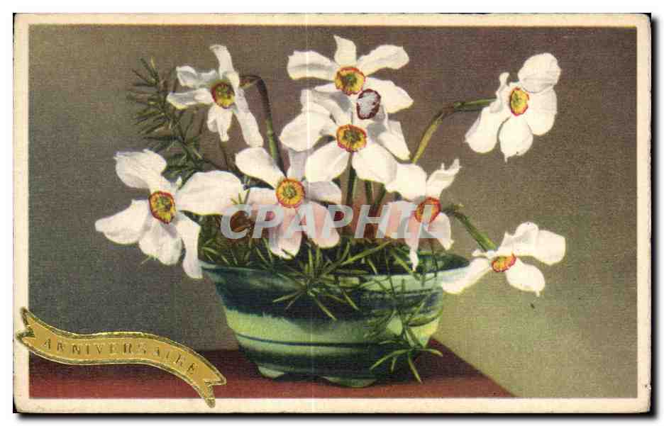 CPA Fantaisie Fleur
