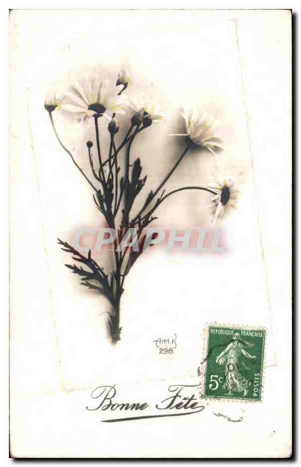CPA Fantaisie Fleur