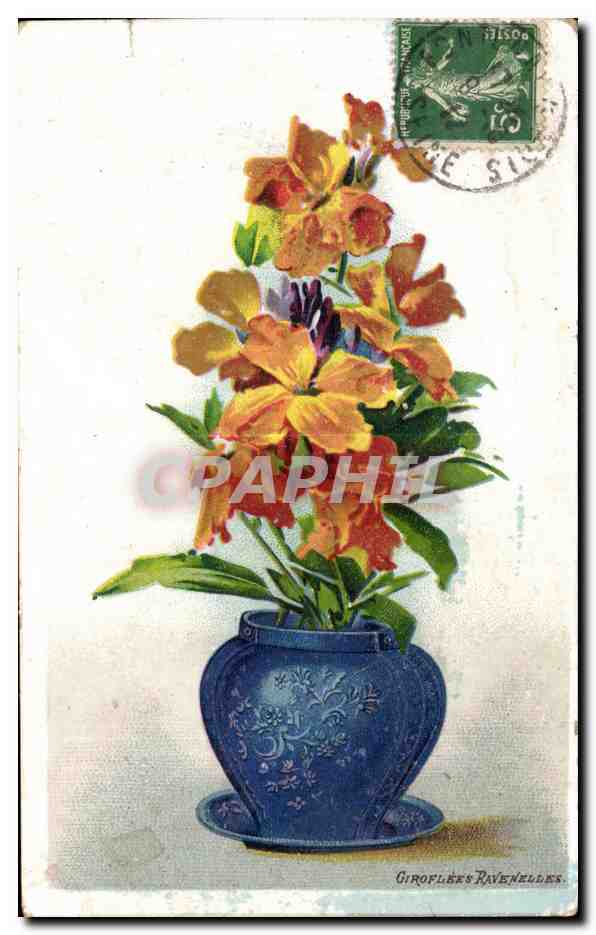 CPA Fantaisie Fleur