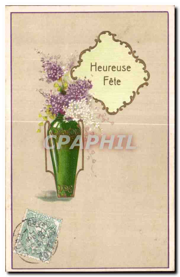 CPA Fantaisie Fleur