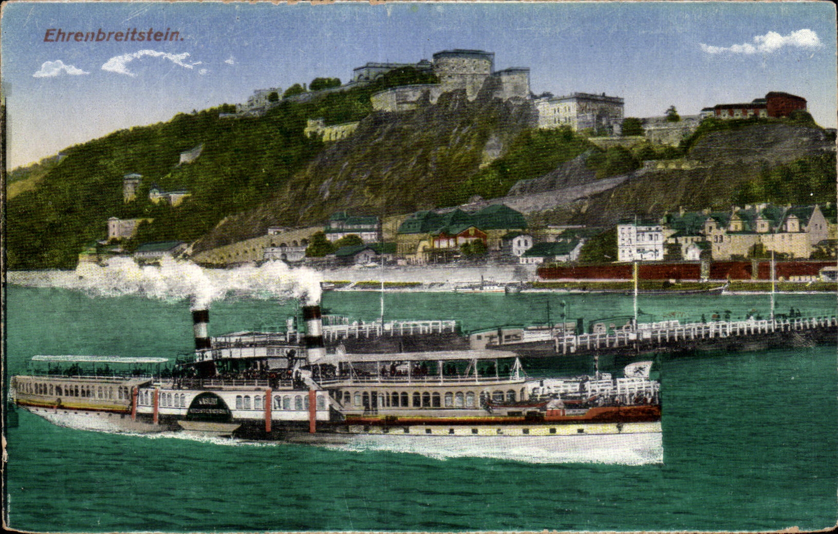 CPA Ehrenbreitstein Bateau 