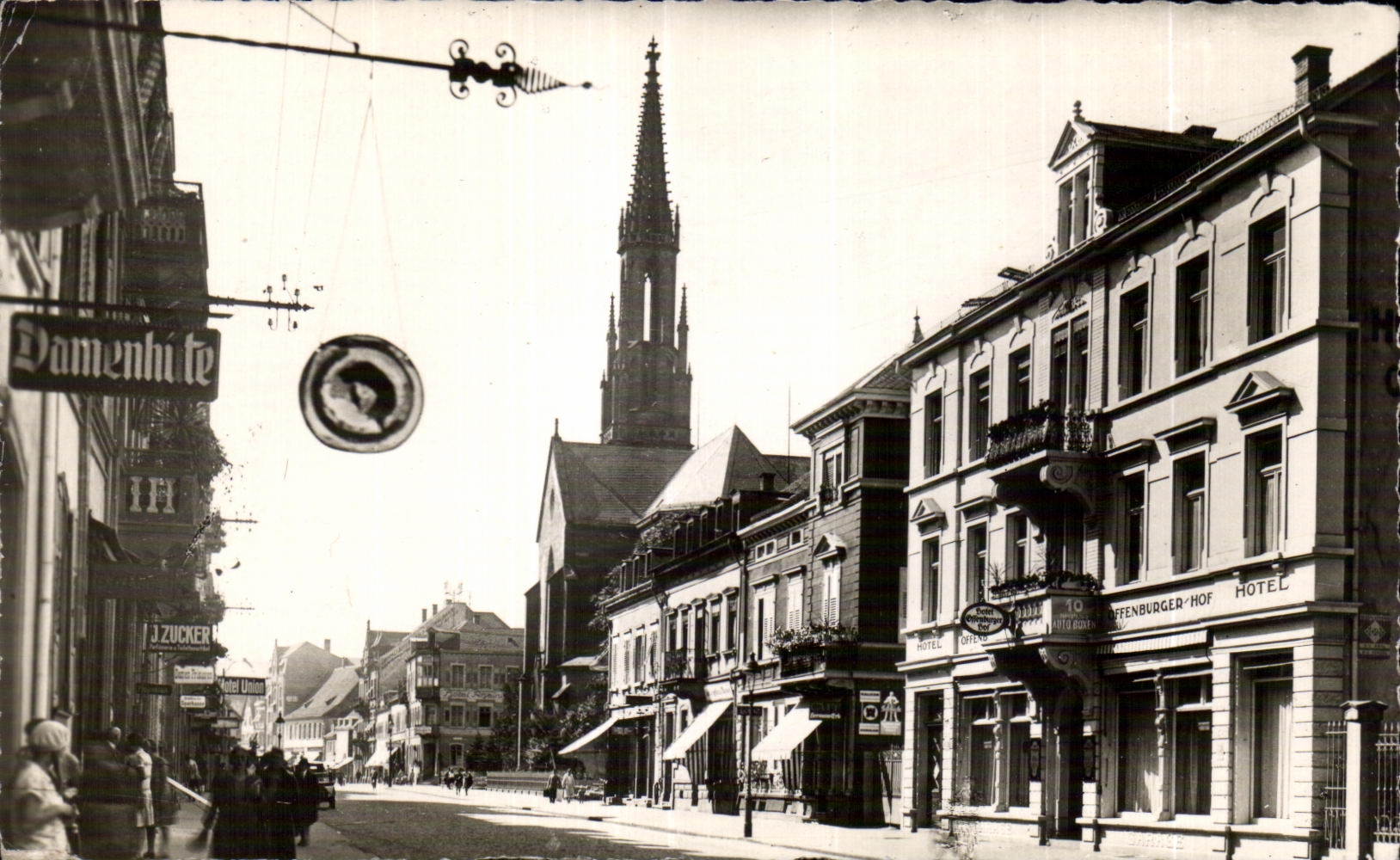 CPA Offenbourg Rue Principale Haupstrasse