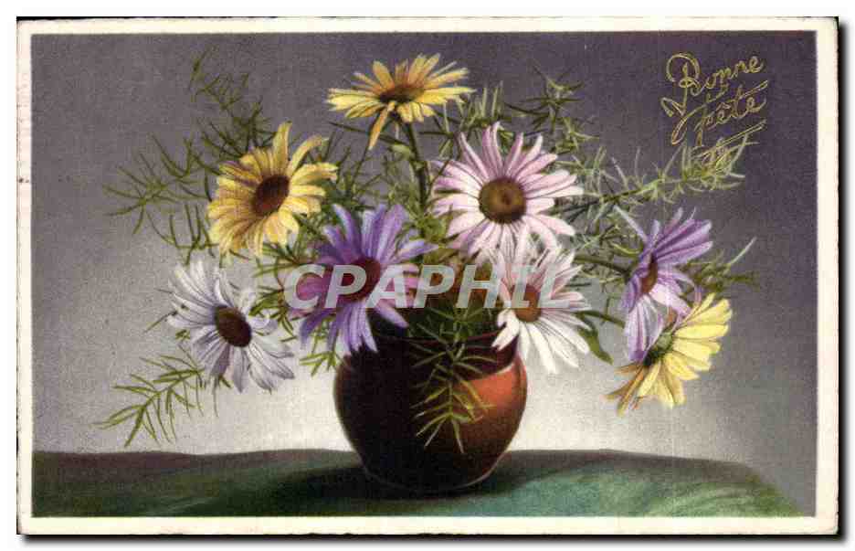 CPA Fantaisie Fleurs 