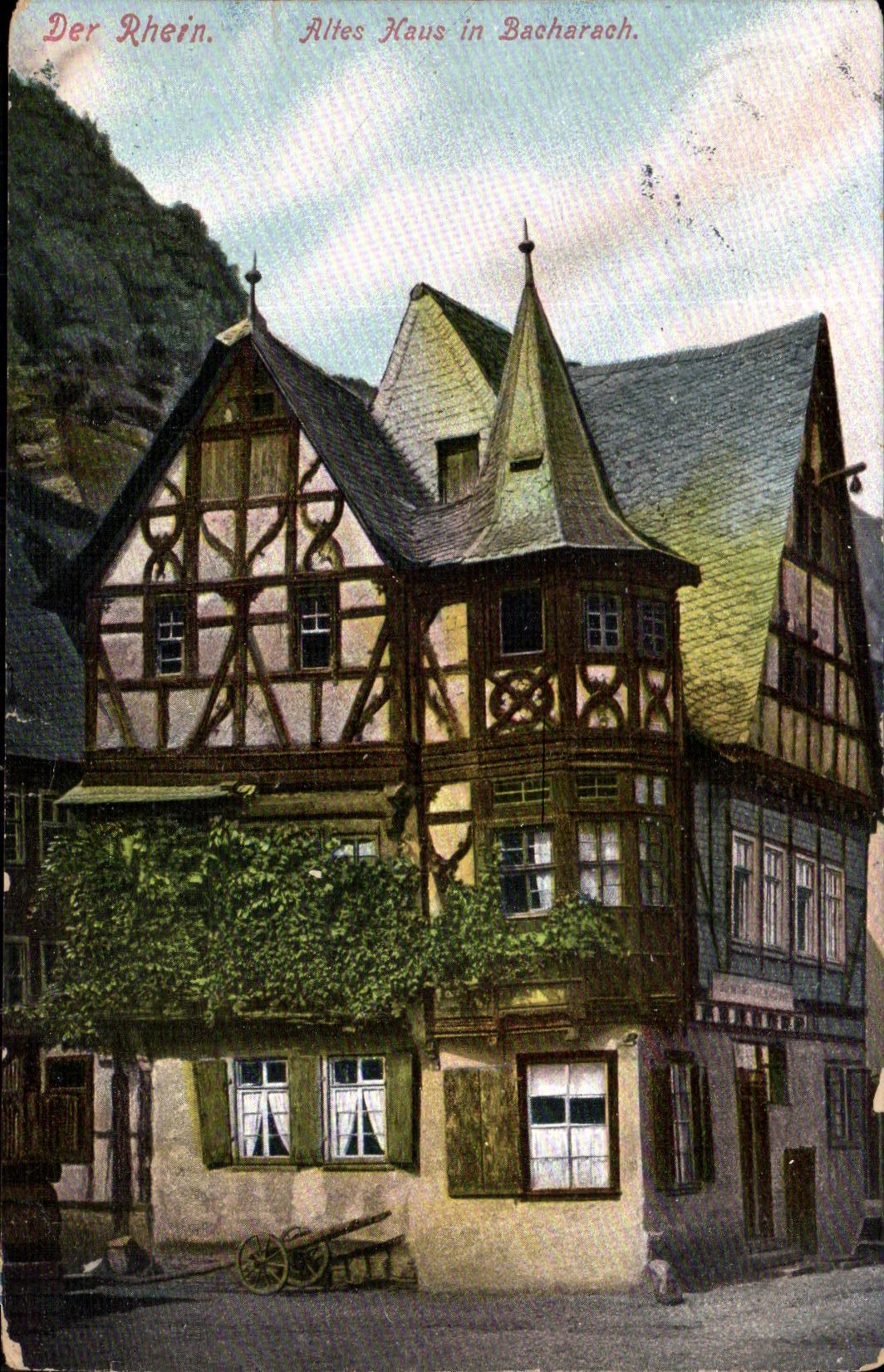 CPA Der Rhein Alles Haus in Bacharrach