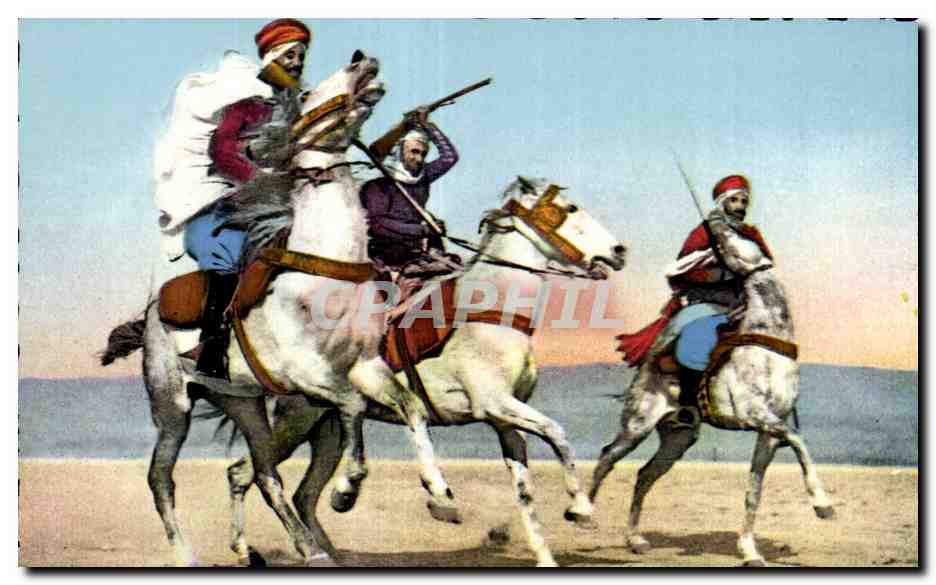 Scènes & Types d'Afrique du Nord — Fantasia — Éditions Devong
