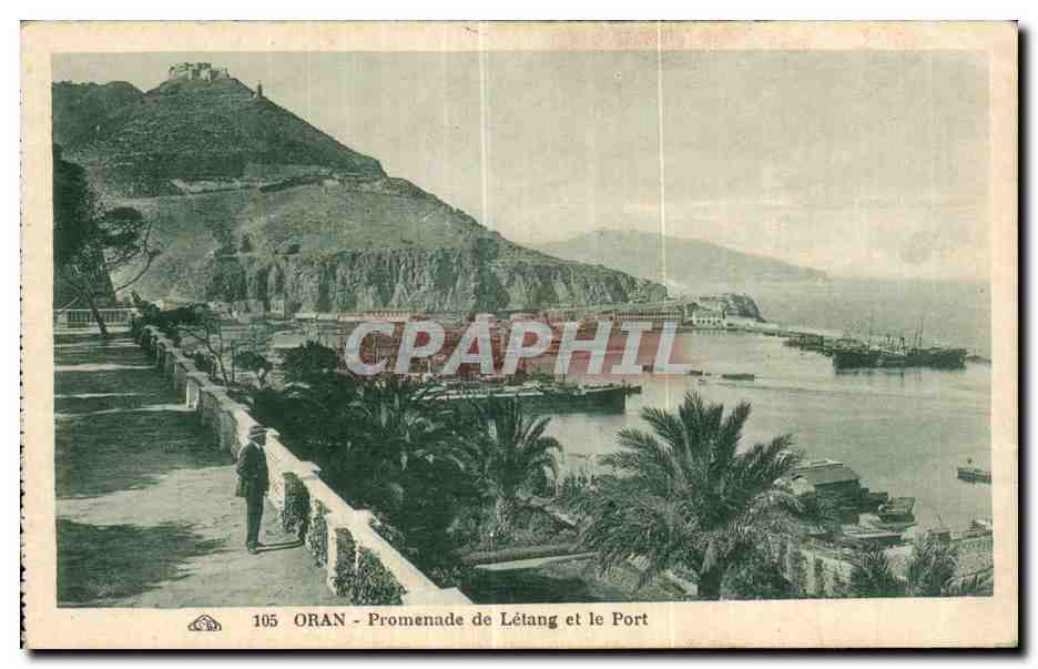 CPA Algerie Oran - Promenade de Letang et le Port