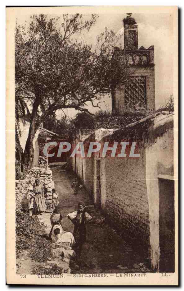 CPA Algerie - Tlemcen- sidi-Lahassen - Le Minaret Enfants 