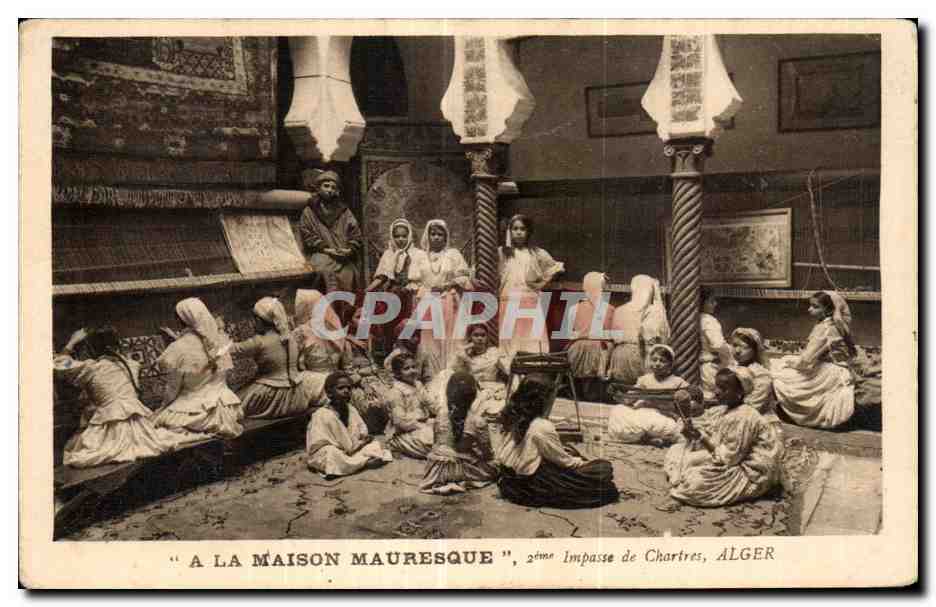 CPA Algerie A la maison mauresque 2eme lmpasse de Chartres alger 