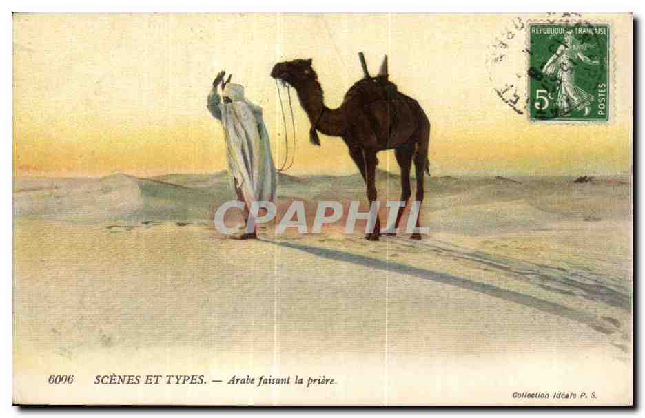 Araber, der betet — Szenen und Typen — Collection Idéale P. S.