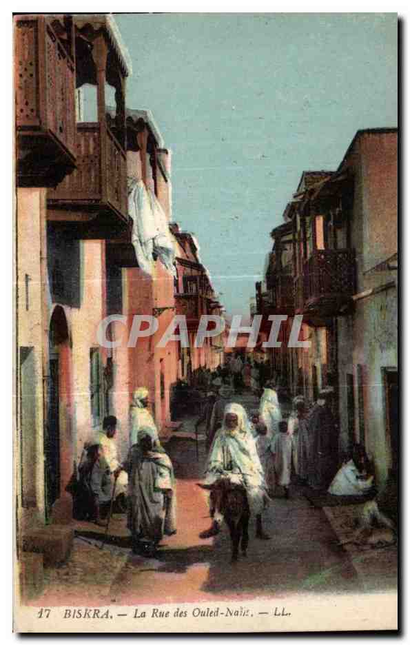 CPA Algerie Biskra - La Rue des Ouled -Naile 
