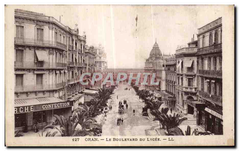 CPA Algerie Oran - Le Boulevard du Lycee
