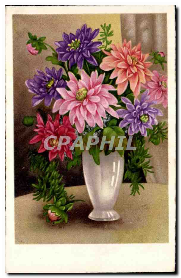 CPA Fantaisie Fleurs 
