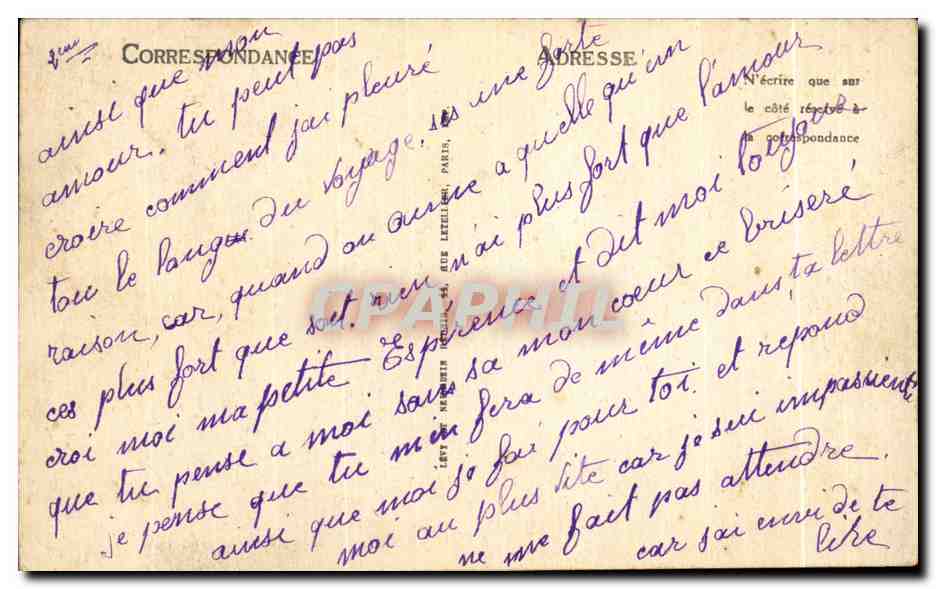 CPA Algerie Oran Le Monument De Sidi Brahim — Back