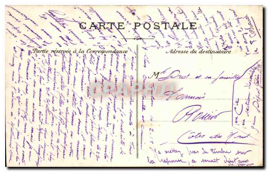 CPA Algerie Alger Mosquee Sidi Abderrhaman — Rückseite