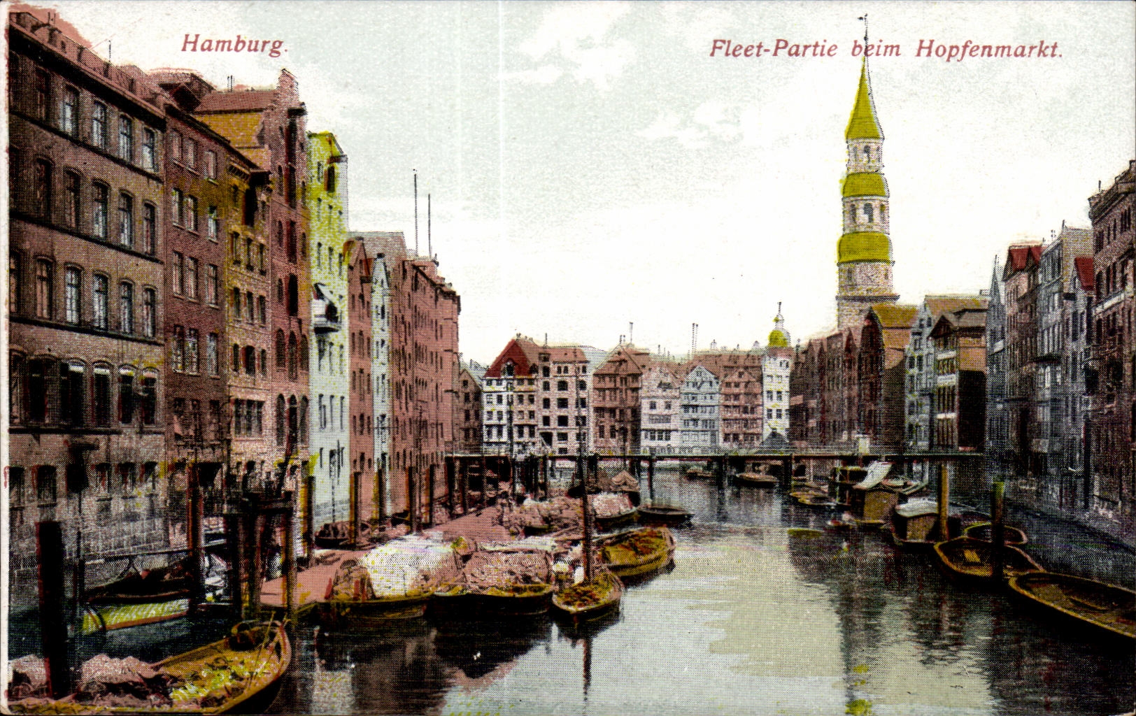 CPA Hamburg Fleet Partie beim Hopfenmarkt