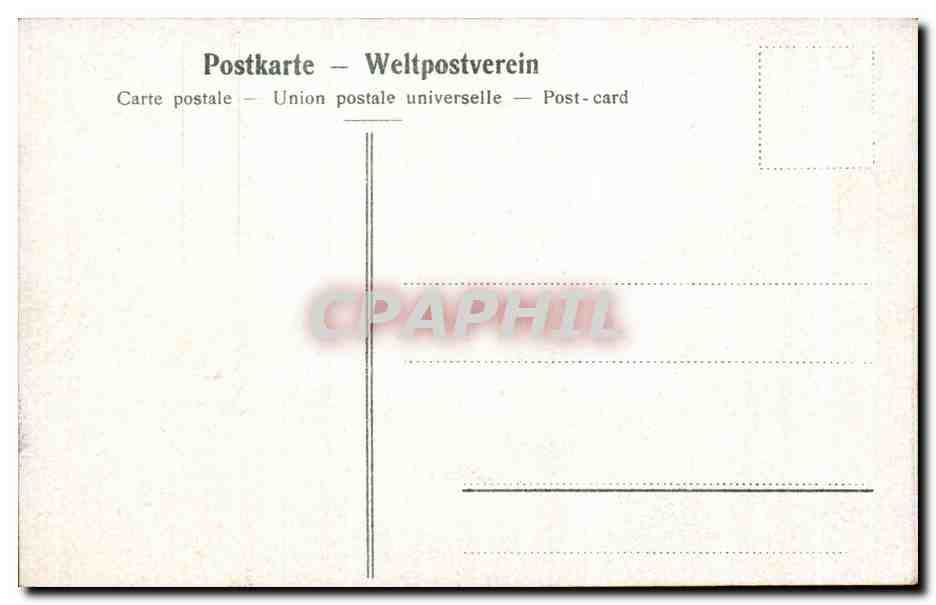CPA Hamburg Fleet Partie beim Hopfenmarkt — Rückseite