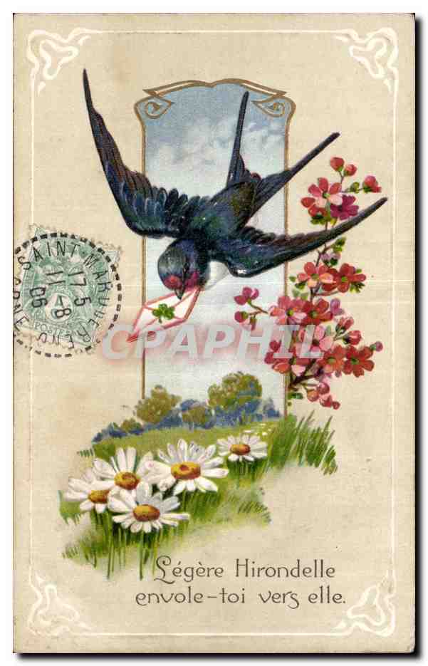 Hirondelle — Légère Hirondelle envole-toi vers elle — éditeur inconnu