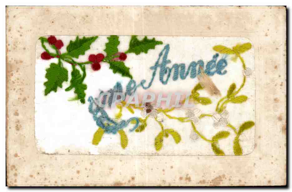 CPA Fantaisie Fleurs Bonne annee