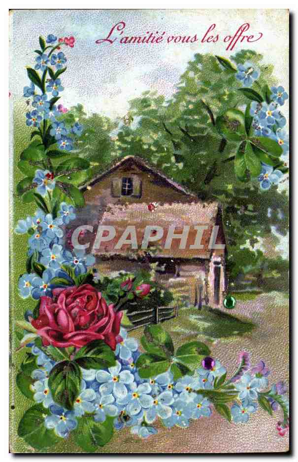 CPA Fantaisie Fleurs 