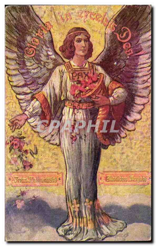 CPA Gloria in ercelsis Deo Ange Angel 
