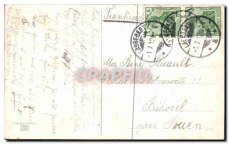 CPA Donath s Neue Welt in Tolkervit Dresden — Rückseite