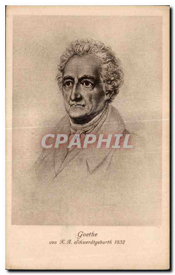 CPA Goethe von K A Schwerdtgeburth 1832