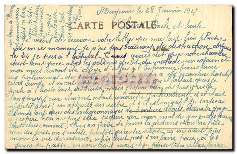 CPA Mayence Peyer du Soldat 1920-25 Halleplatz sous la seige — Rückseite