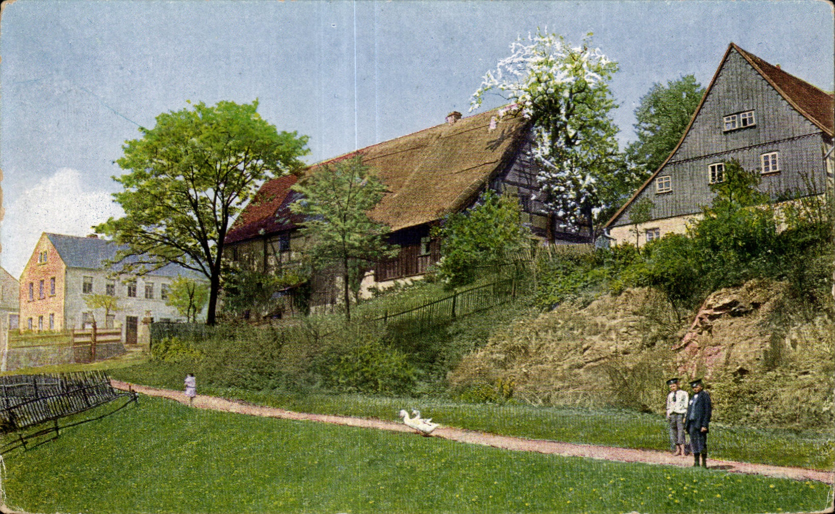 CPA Paysage a ala campagne 