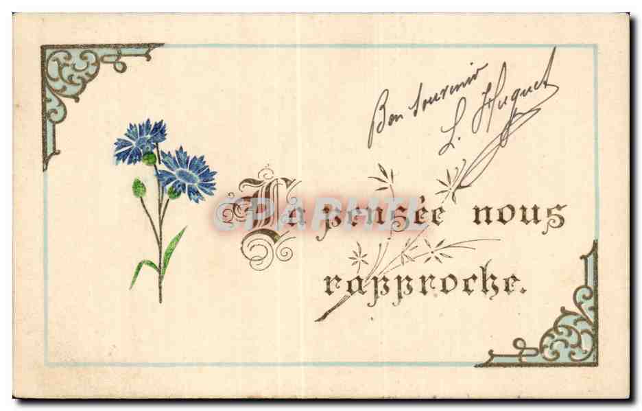 CPA Fantaisie Fleurs Bonne fete