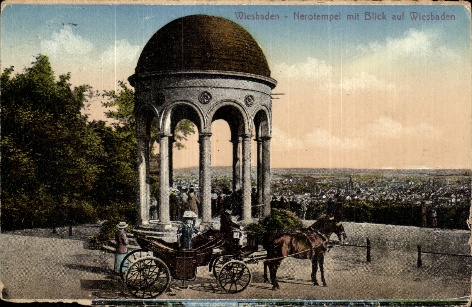 Wiesbaden - Nerotempel mit Blick auf Wiesbaden — Stiengel & Co. n° 46401