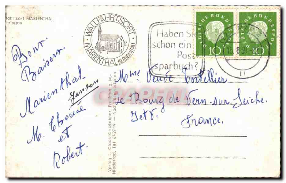 CPA Marienthal — Verso