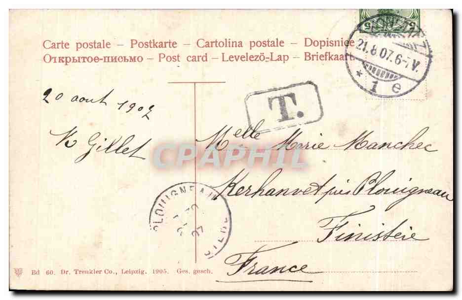 CPA Konstanz Inselhotel Bateau Schweiz Suisse — Rückseite