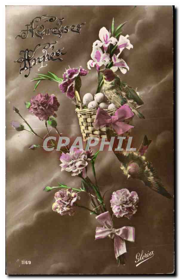 CPA Fantaisie Fleurs Anniversaire