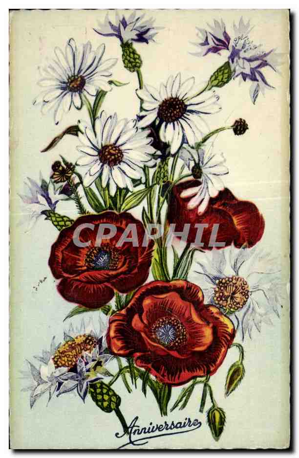 CPA Fantaisie Fleurs 