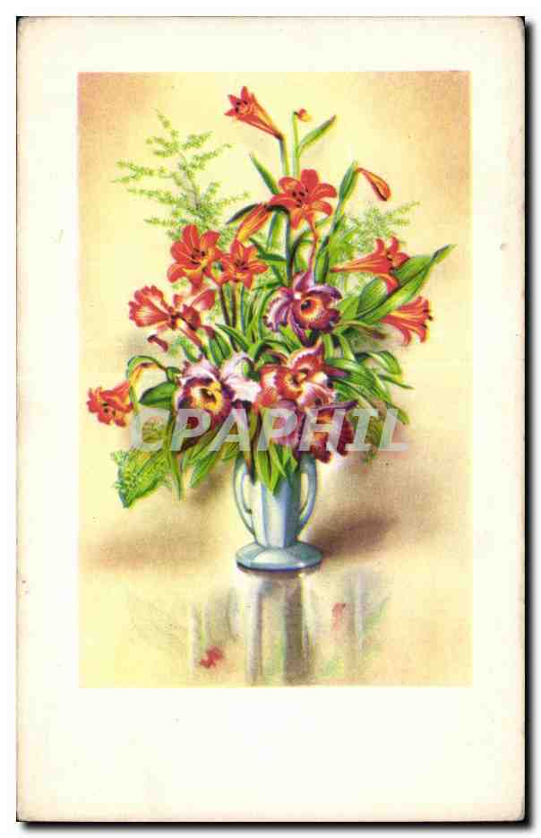 CPA Fantaisie Fleurs 