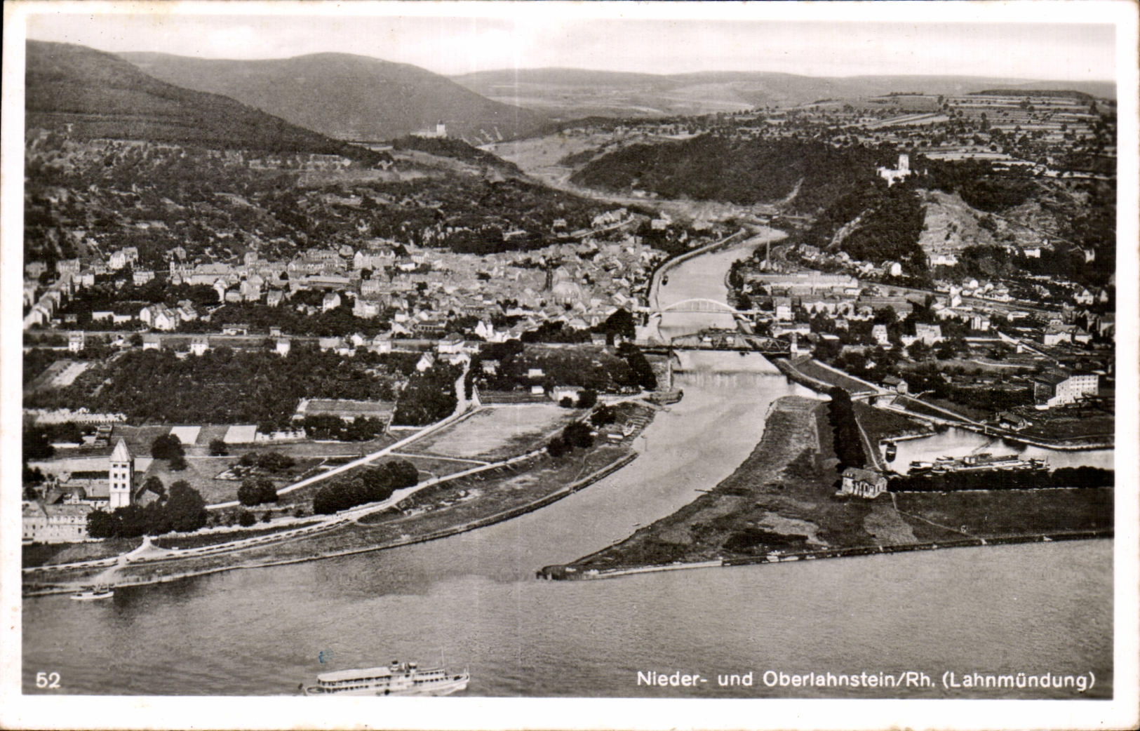 CPA Nieder und Oberlahnstein (Lahnmondung)