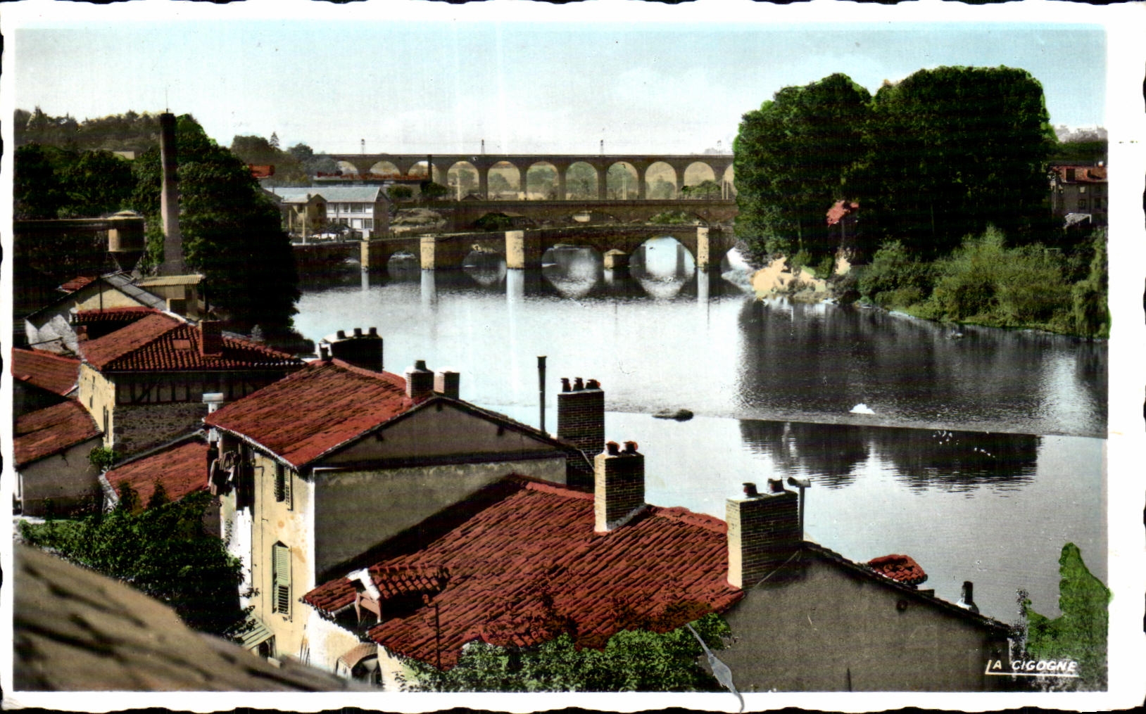 La Cigogne — Vue sur la Vallée de la Vienne — Éd. 'La Cigogne', Limoges