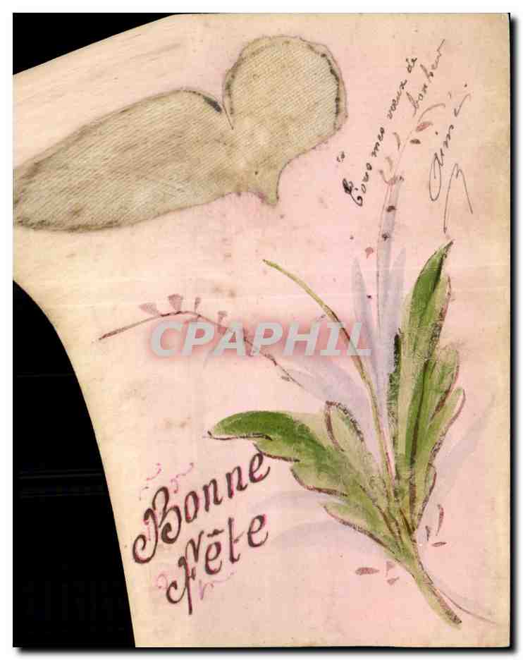 CPA Fantaisie Fleurs Bonne fete